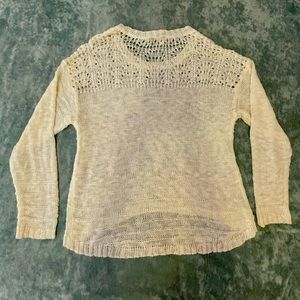 American Rag Cie Crochet Sweater